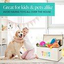 Extra Large Toy Box - Collapsible Toys Storage Chest for Kids w/ Flip-Top Lid