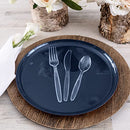Party Bargains Disposable Cutlery set, SAPPHIRE Design, Clear Color, 360 Pieces: 180 Forks, 120 Spoons, 60 Knives