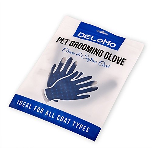 Pet Grooming Glove - Gentle Deshedding Brush Glove - Efficient Pet Hair Remover