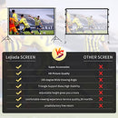 Projector Screen with Stand,150inch Indoor Outdoor Movie Projection Screen