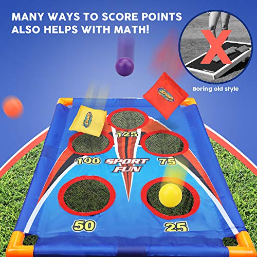 TOY Life Kids Cornhole Outdoor Games - Bean Bag Toss Game for Kids