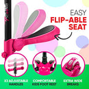 Hurtle 3-Wheeled Scooter for Kids-Wheel LED Lights,Adjustable Lean-to-Steer