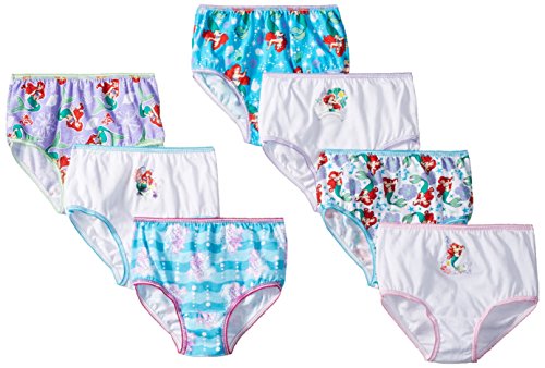 Toddler Princess Underwear Mulipacks, Ariel7pk, 2T/3T