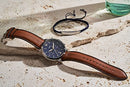 Fossil Men's Neutra Quartz Stainless Steel Chronograph Watch Bracelet Set