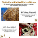 Humming Bird Houses for Outside Hanging, Natural Grass Hanging Bird Hut