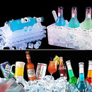 Ice Cube Trays and Ice Cube Storage Container Set With Airtight Locking Lid,3 Packs