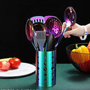 Rainbow Kitchen Utensils Set,13 Pieces Stainless Steel Cooking Utensils Set