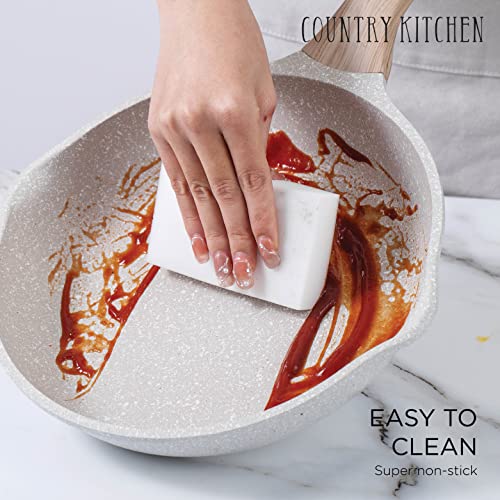 Nonstick Cookware Sets - 8 Piece High Quality Nonstick Cast Aluminum Pots and Pans