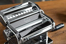 MARCATO Atlas 150 Pasta Machine, Made in Italy, Includes Cutter, Hand Crank, and Instructions, 150 mm, Stainless Steel