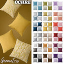 Decorative Throw Pillow Covers Set of 4 Geometric Design Linen Cushion Cover