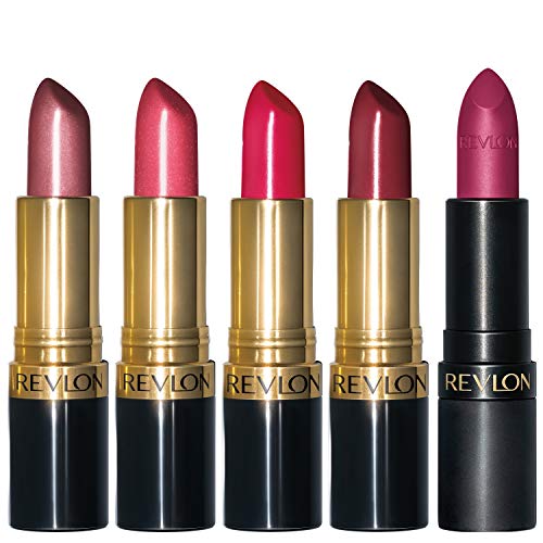 REVLON Super Lustrous Lipstick, 5 Piece Multi-finish Lipcolor Gift Set