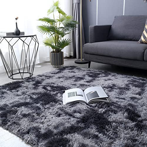 5.3 x 7.5 Feet Shag Area Rug, Super Soft Fluffy Shaggy Rugs Floor Carpet for Living Room