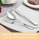 20 Piece Silverware Set Service for 4,Premium Stainless Steel Flatware Set