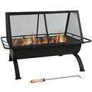Sunnydaze Northland Outdoor Fire Pit-36 Inch Large Wood Burning Patio & Backyard