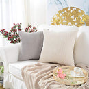 Pack of 2, Corduroy Soft Decorative Square Throw Pillow Cover Cushion Covers