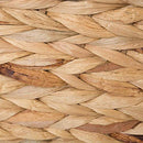 DII Natural Water Hyacinth Storage Basket with Handles, Beige