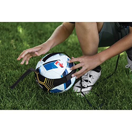 Star-Kick Hands-Free Adjustable Solo Soccer Trainer - Fits Ball Sizes 3, 4, and 5 (Black)