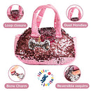 Plush Dog Pet Carrier Set with Purse with Reversible Sequins & Charm - Labradoodle Stuff