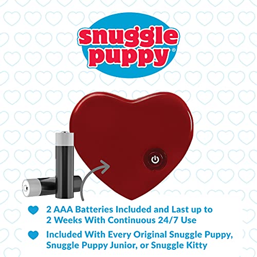 Snuggle Puppy Heartbeat Stuffed Toy - Pet Anxiety Relief and Calming Aid - Biscuit