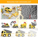 iHaHa 236 PCS Construction Race Tracks for Kids Boys Toys, 6 PCS Construction Car and Flexible Track Playset Create A Engineering Road Gifts for 3 4 5 6 Year Old Boys Girls Best Toys