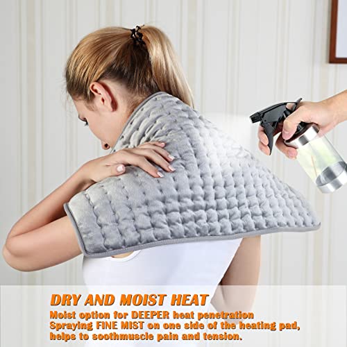 Electric Heating Pads - Hot Heated Pad for Back Pain Muscle Pain Relieve - Dry & Moist