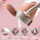 Baby Sippy Cup with Weighted Straw,Transition Bottle for 1 Year Old,Spill-Proof Toddlers Cup with Handle,Appropriate for Infant Older 6-12 Months,8oz(Apricot)