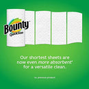 Bounty Quick Size Paper Towels, White, 4 Packs Of 2 Family Rolls = 8 Family Rolls