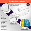 Plastic Storage Bins with Lids – Perfect Kitchen Organization or Pantry Storage