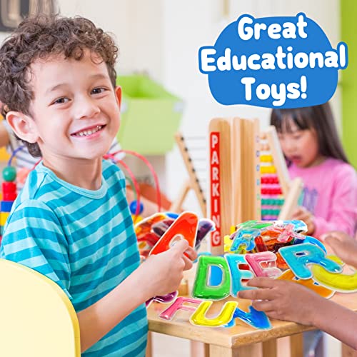Learning Educational Sensory Toys for Kids: ABC Alphabet Letters Preschool Montessori Activities for Toddler 3 4 5 6 7 Years Old - Gel Squishy Fidget Sensory Toys for Autistic Children Anxiety Relief