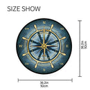 Rug Non-Slip The Compass Rose Round Area Rug