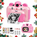 Instant Print Digital Camera for Kids, Toddler Camera with Zero Ink Print Paper, 20MP