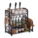 Spice Rack Organizer for Countertop, DUSASA 2-Tier Seasoning Organizer