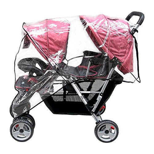 Aligle Weather Shield Double Popular for Swivel Wheel Stroller Universal Size Baby Rain Cover