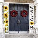 Sunflower Hanging Banners Spring Welcome Porch Banners