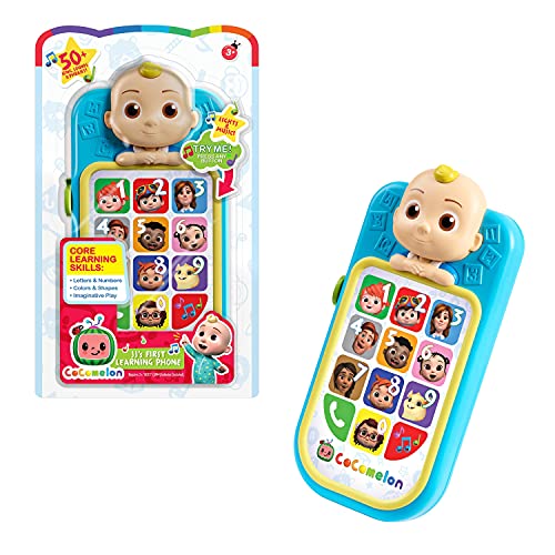 CoComelon JJ’s First Learning Toy Phone for Kids with Lights, Sounds, Music