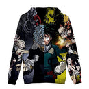 Boku No Hero Academia Hoodie 3D Printed Hooded Pullover Sweatshirt
