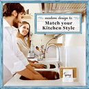 Sponge Holder for Kitchen Sink - Ceramic Porcelain Cup for Sponges -  White