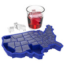 Free Silicone Ice Cube Tray, USA Ice Mold, Novelty Ice July 4th Party Supplies