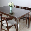 Clear Vinyl Tablecloth Protector Waterproof/Oil-Proof Rectangle Plastic Transparent