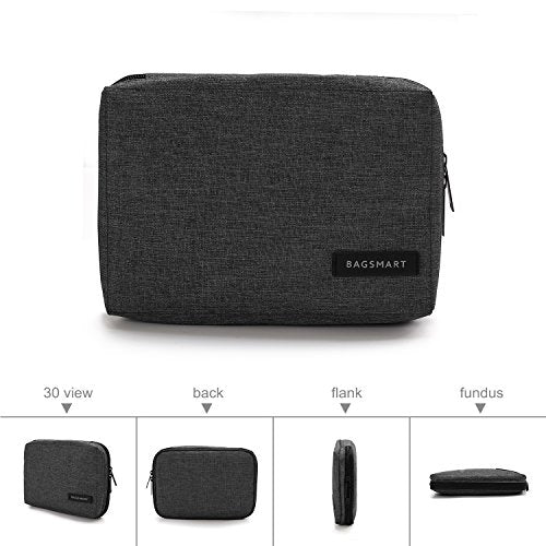 BAGSMART Electronic Organizer Small Travel Cable Organizer Bag for Hard Drives