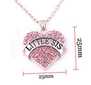 Matching Necklaces Set, pink-2pcs