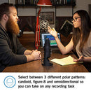 Samson G-Track Pro Professional USB Condenser Microphone with Audio Interface, Black