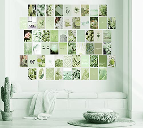 Sage Green Wall Collage Kit Aesthetic Pictures, Aesthetic Room Decor, Bedroom Decor