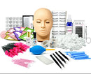 Eyelash Extension Kit: Mannequin Head Training For Beginners Esthetician Supplies