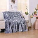 Glow in The Dark Throw Blanket 50 x 60 Inches, Galaxy Stars Pattern Blanket
