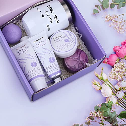 Mothers Day Gifts for Mom from Daughter Son, Relaxing Spa Gift Basket for Women