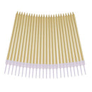 24-Count Gold Long Thin Metallic Birthday Candles, Cake Candles
