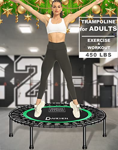 400 lbs Rebouonder Trampoline for Adults, Mini Trampoline for Adults Indoor Exercise