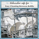 Salt and Pepper Shakers set Farmhouse Kitchen Decor Ceramic Salt Shaker -White