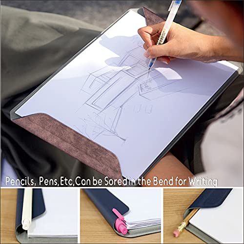 Painting, Drawing & Art Supplies, Drawing Boards for Artists, PU Leather Magnetic Clipboard